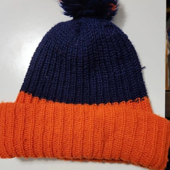 VTG 1980s NFL CHICAGO BEARS Knit Cap POM Beanie Football - Picture 6 of 7